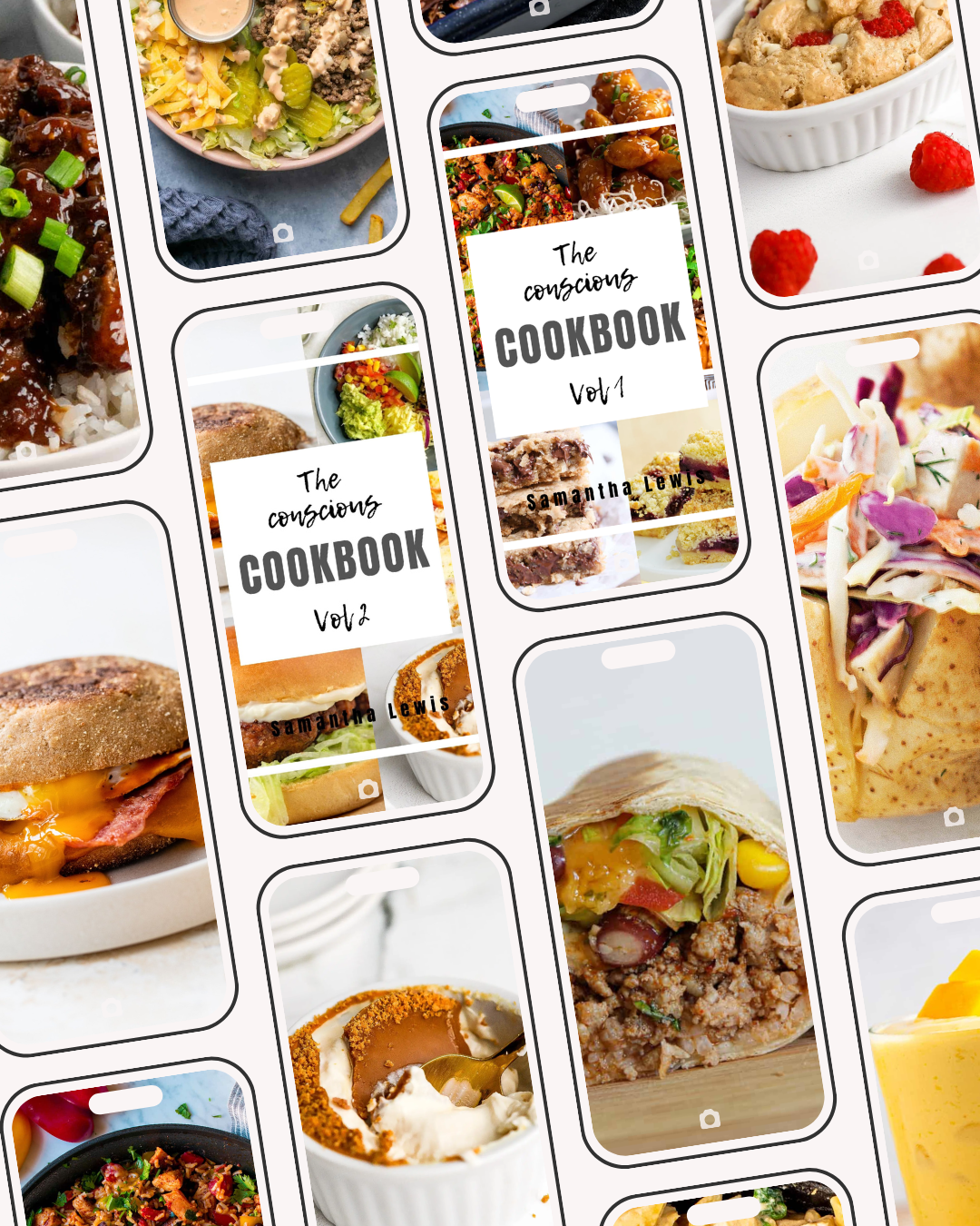The Conscious Cookbook Vol 1&2 Complete with Macros & Calories -  BUNDLE
